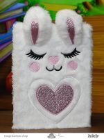 دفتر پولیشی خرگوش قلبی Heart rabbit notebook