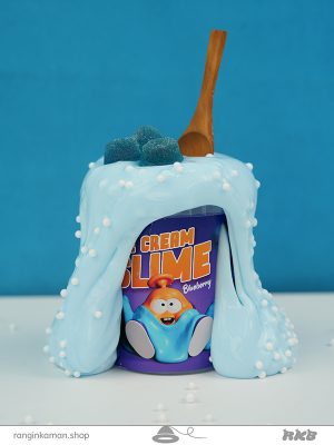 بستنی اسلایم بلوبری Blueberry slime ice cream