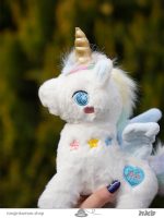 عروسک یونیکورن چشم قشنگ سایز کوچک Small size unicorn doll with beautiful eyes