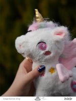 عروسک یونیکورن چشم قشنگ سایز کوچک Small size unicorn doll with beautiful eyes
