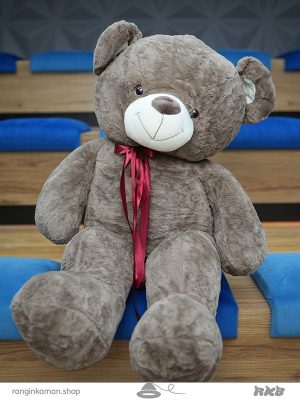 عروسک خرس روبان دار بزرگ کد 8-837 Big teddy bear with ribbon