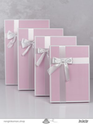 جعبه کادو صورتی پاستیلی Pastel pink gift box