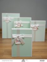 جعبه کادو سبز پاستیلی (4 سایز) Pastel green gift box