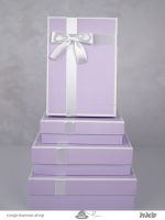 جعبه کادو یاسی پاستیلی Pastel lilac gift box