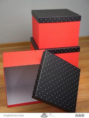 جعبه مکعب مربع (3 سایز بزرگ ) Square cube box