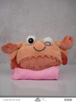 عروسک پتودار طرح خرچنگ Crab design blanket doll