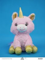 عروسک اسب تک شاخ چشم عسلی Honey-eyed unicorn pony doll