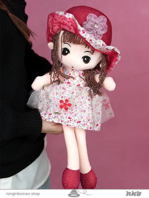 عروسک دختر کلاه گلی 60سانتی کدFlower hat girl doll 90_1815