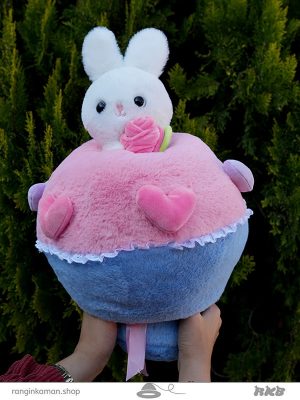 عروسک دسته گل خرس و خرگوش Bear and rabbit bouquet doll