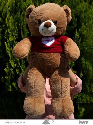 عروسک خرس زرشکی کد Crimson bear doll 64959