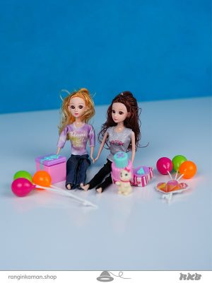 اسباب بازی باربی با سگ و بادکنک کد Barbie toy with dog and balloon3376