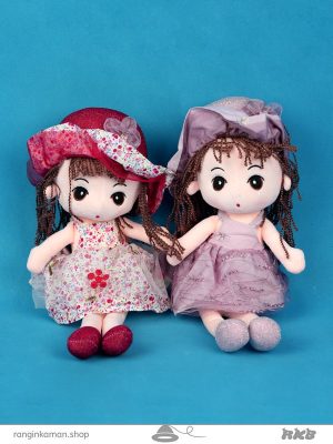 عروسک دختر کلاه گلی 40 سانتی flower hat doll